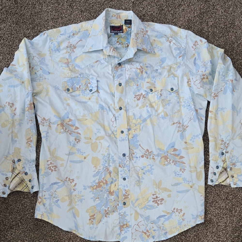 Floral Patterned Men's Shirt